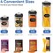 Airtight Food Storage Containers Set for Home Organization - 7 Piece Largest Flip Lock Set w/more Capacity - BPA Free Plastic Dry Food Storage Containers with Lids